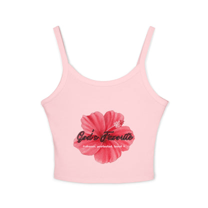 Hibiscus Floral Crop Tank