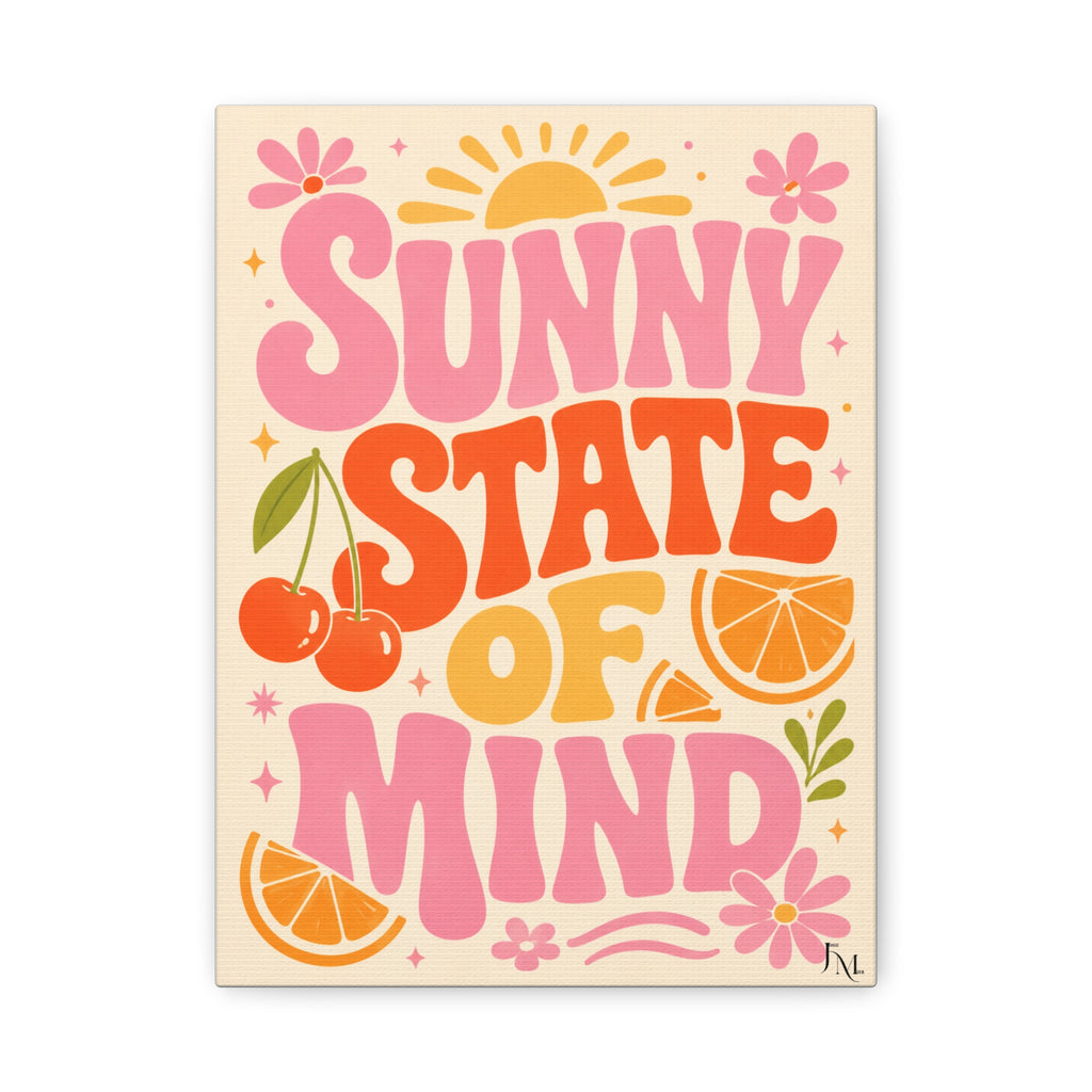 Retro Citrus Typography Print