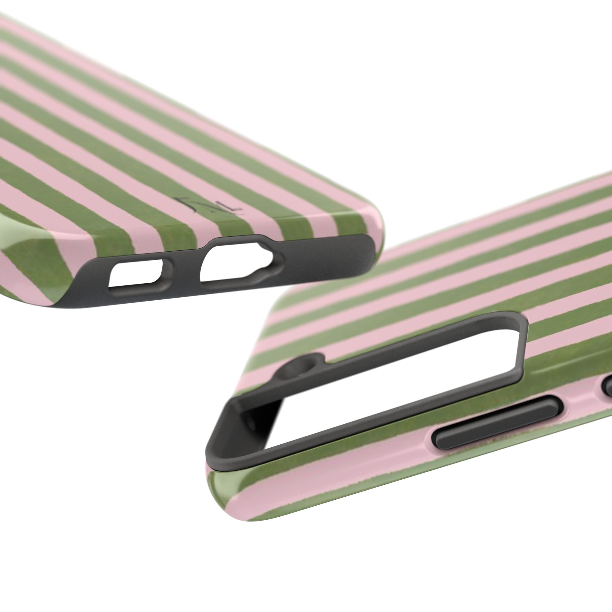 Striped Pink & Olive