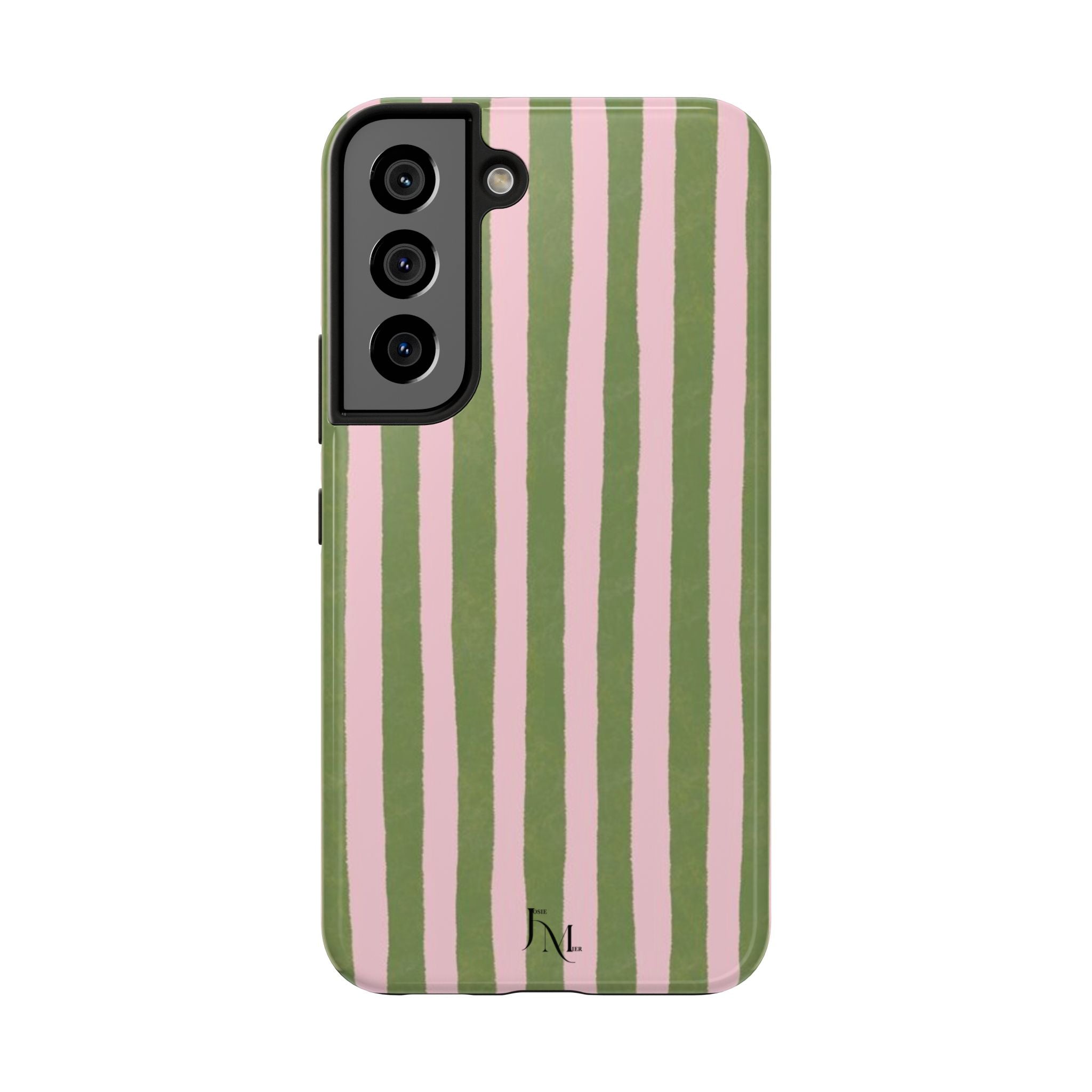 Striped Pink & Olive