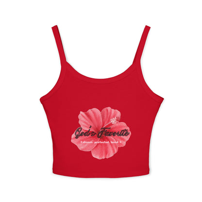 Hibiscus Floral Crop Tank