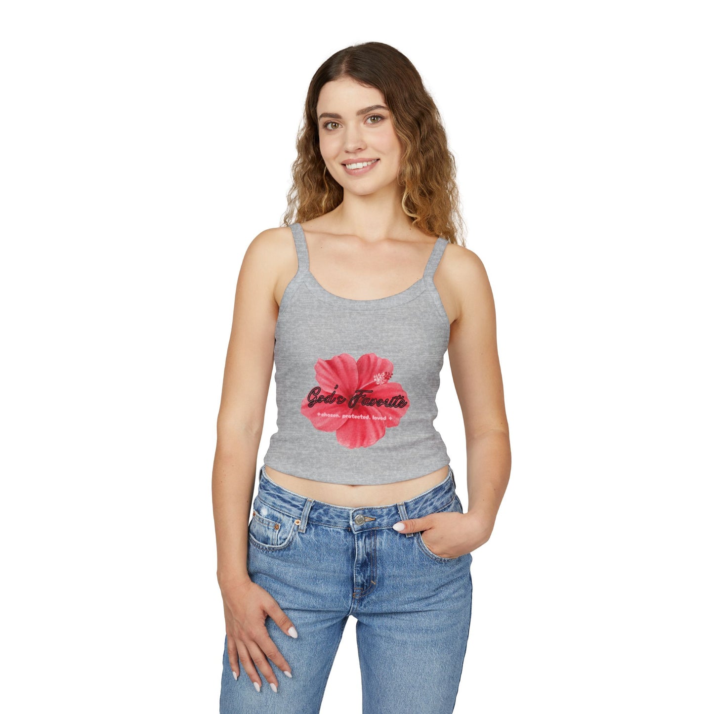 Hibiscus Floral Crop Tank
