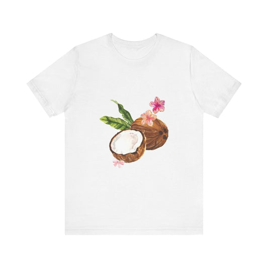 Tropical Coconut Blossom Graphic Tee