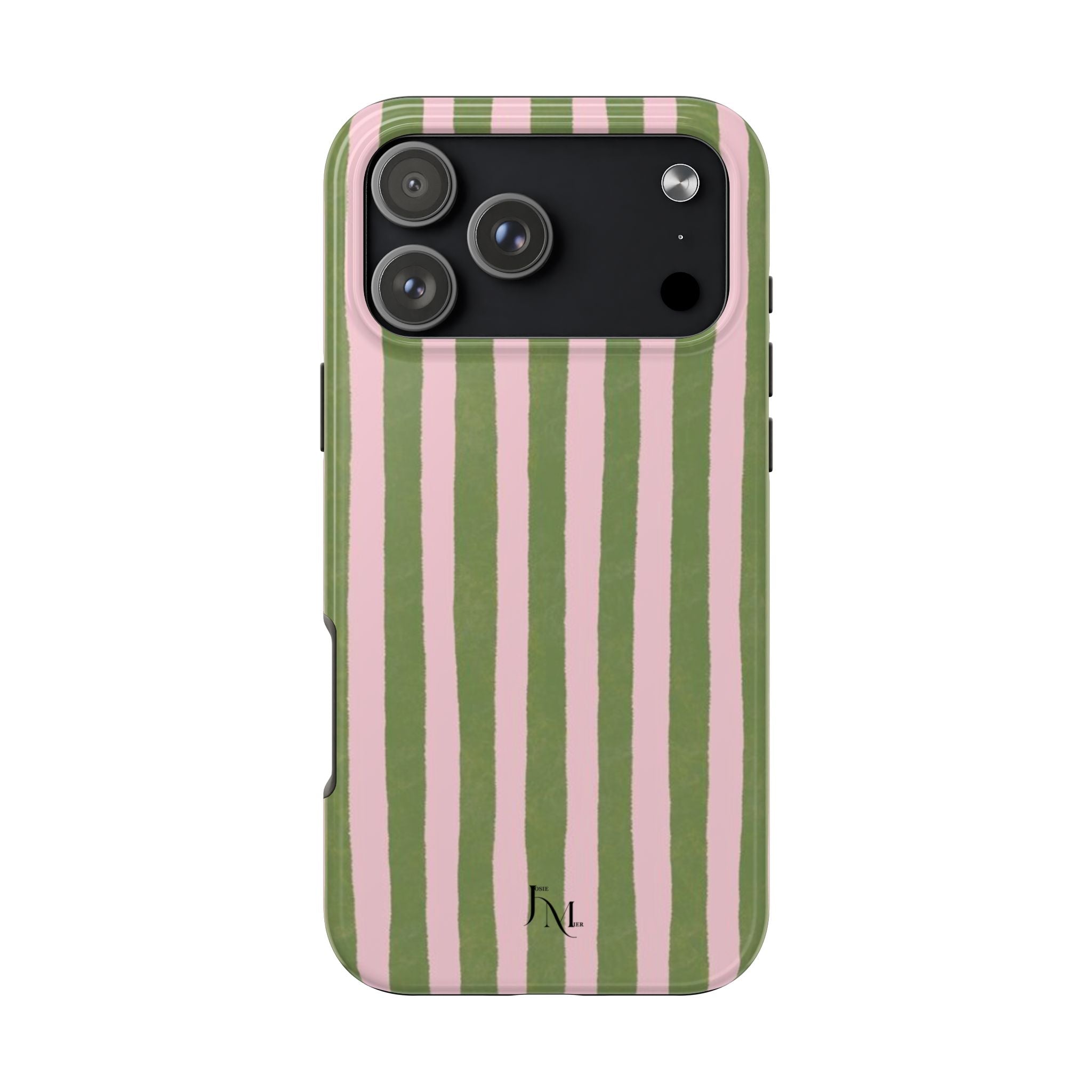Striped Pink & Olive