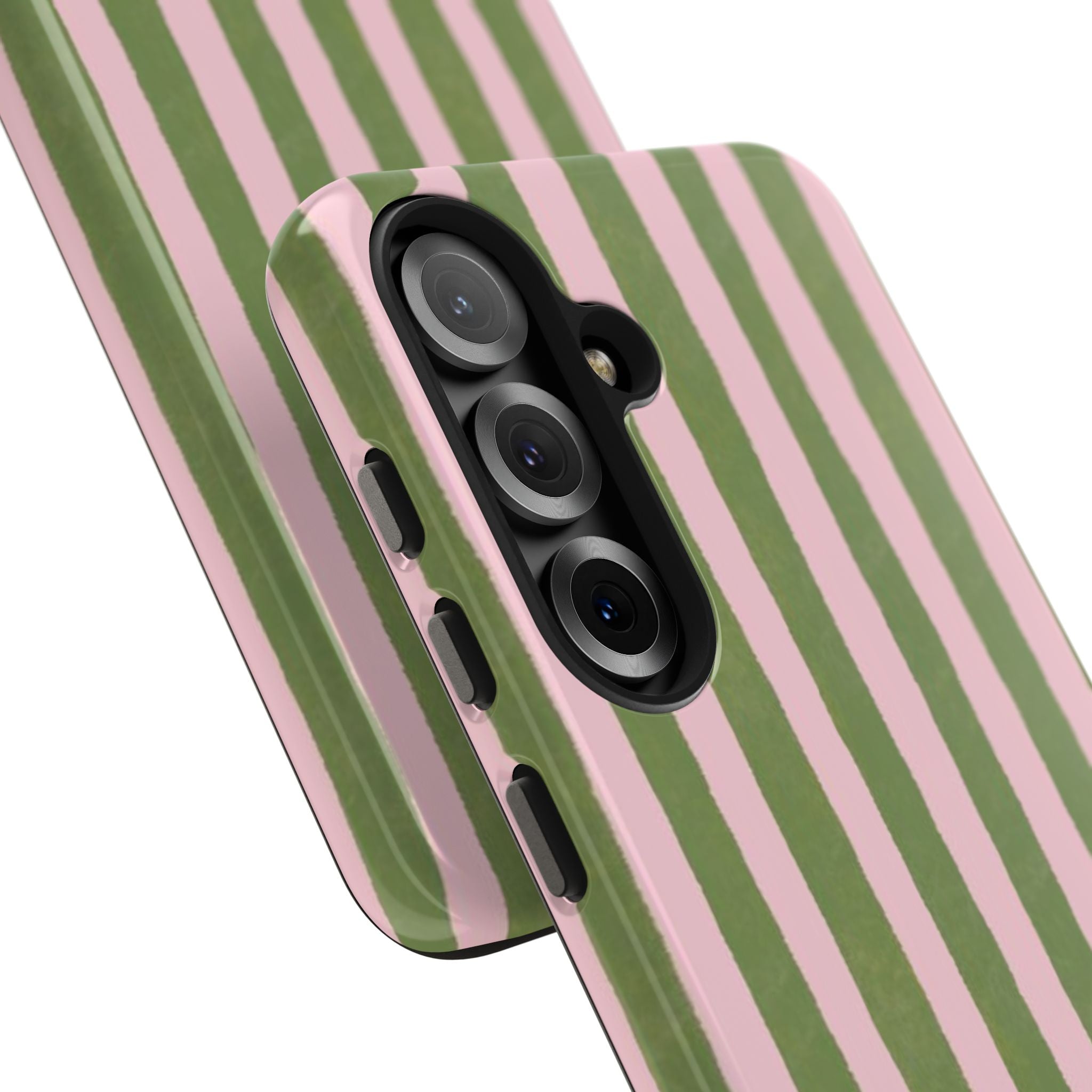 Striped Pink & Olive
