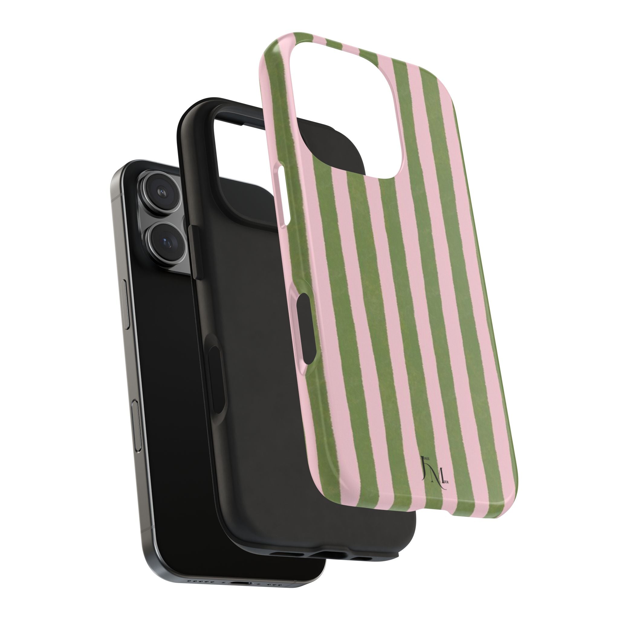 Striped Pink & Olive