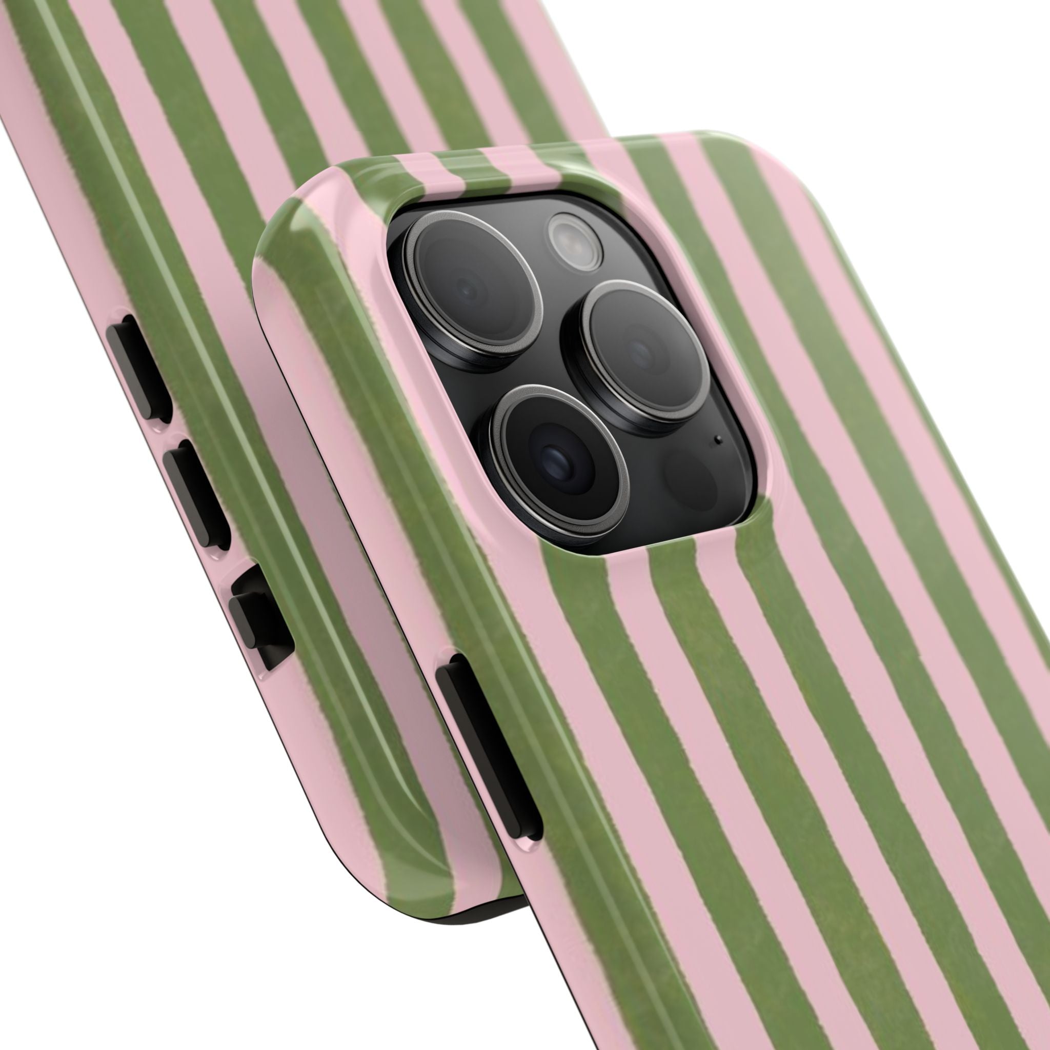 Striped Pink & Olive