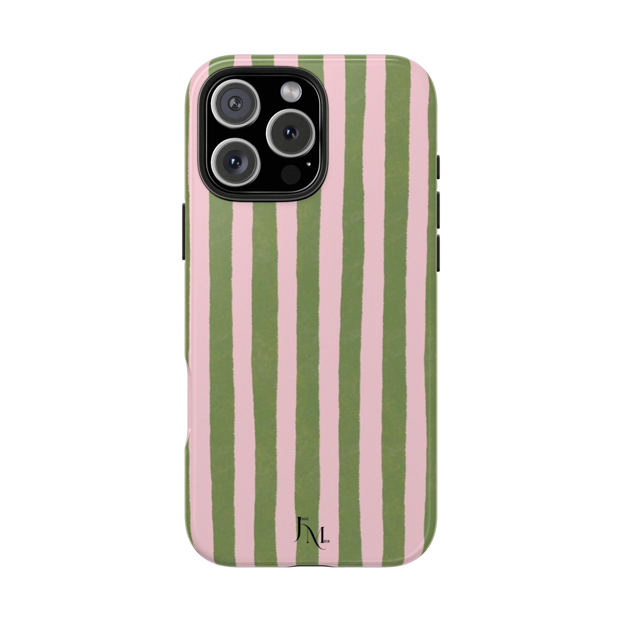 Striped Pink & Olive