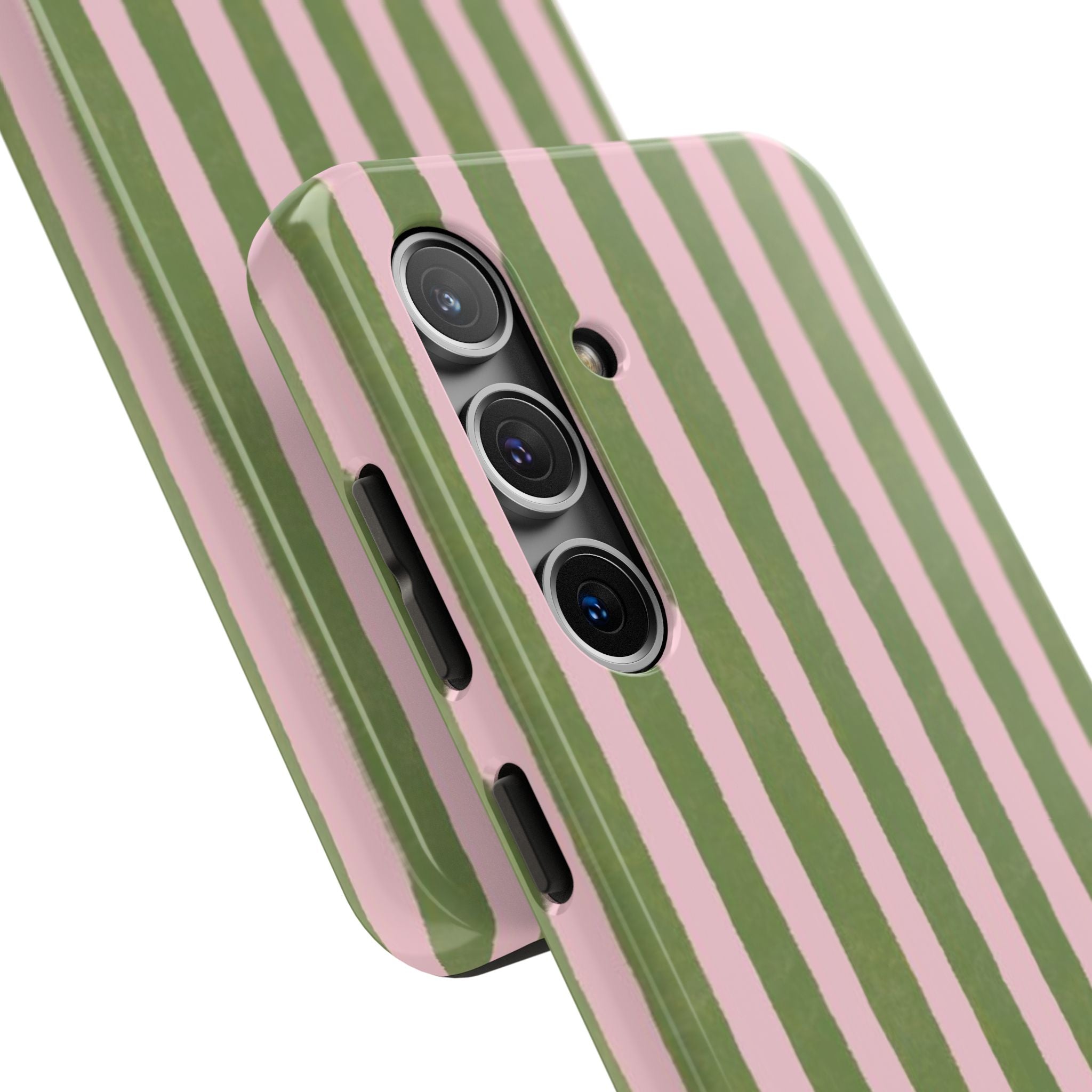 Striped Pink & Olive