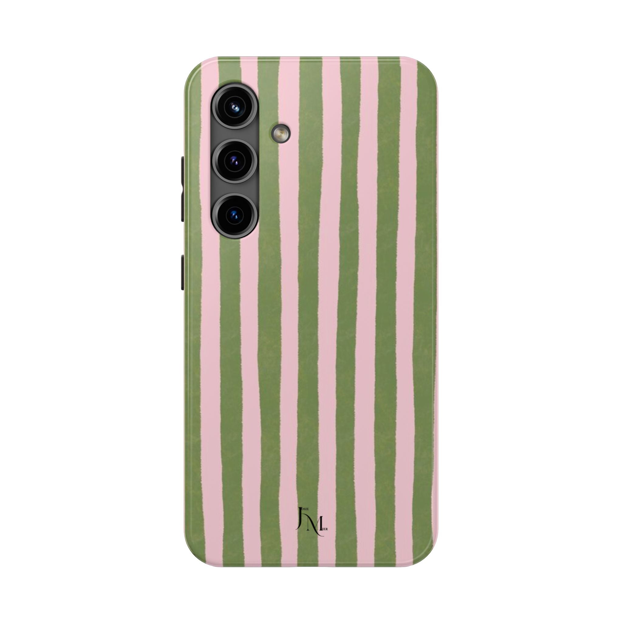 Striped Pink & Olive