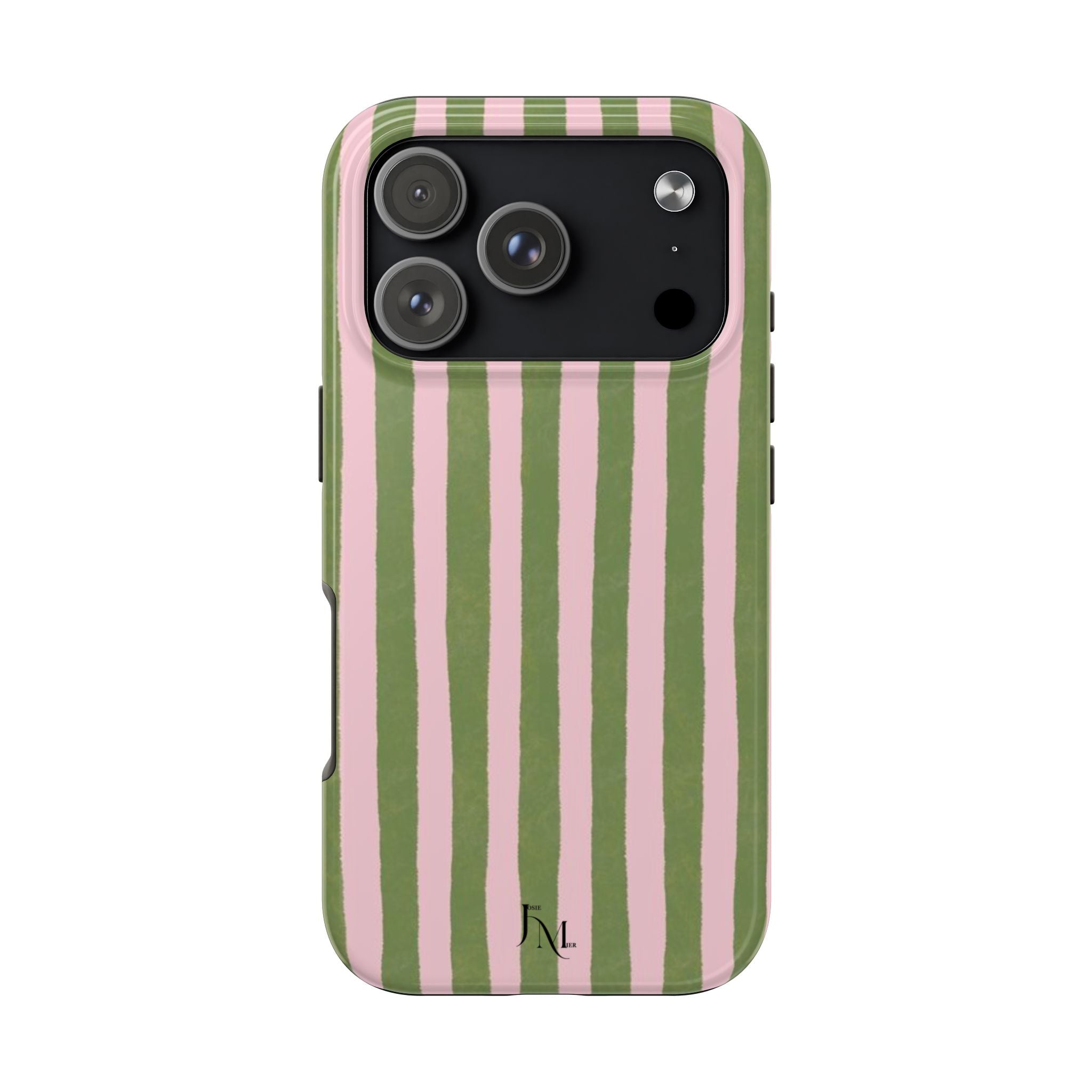 Striped Pink & Olive