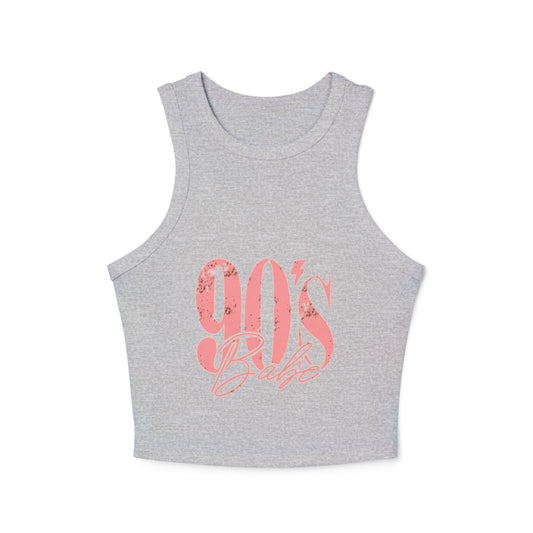 90's Babe Women's Micro Rib Racer Tank Top