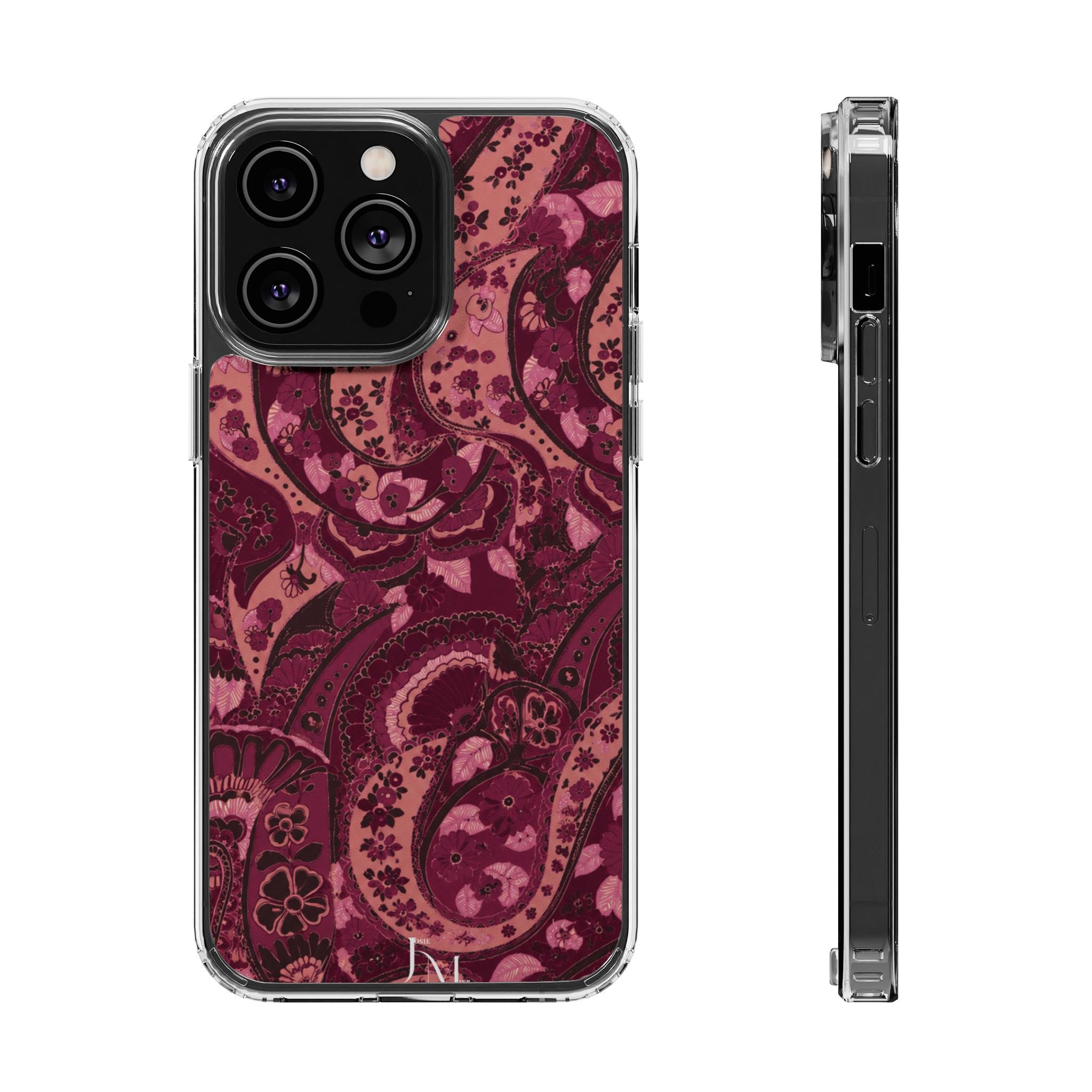 Burgundy Paisley Bloom