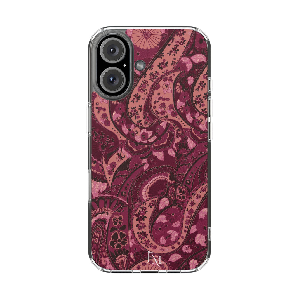 Burgundy Paisley Bloom