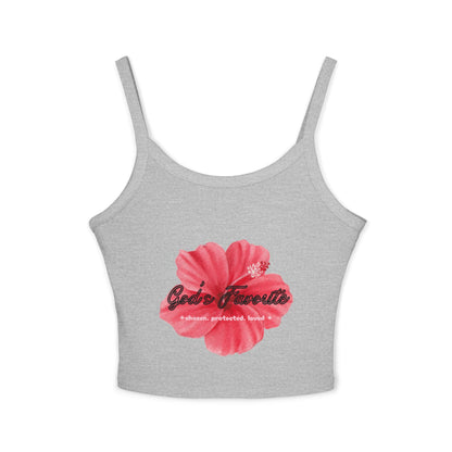 Hibiscus Floral Crop Tank