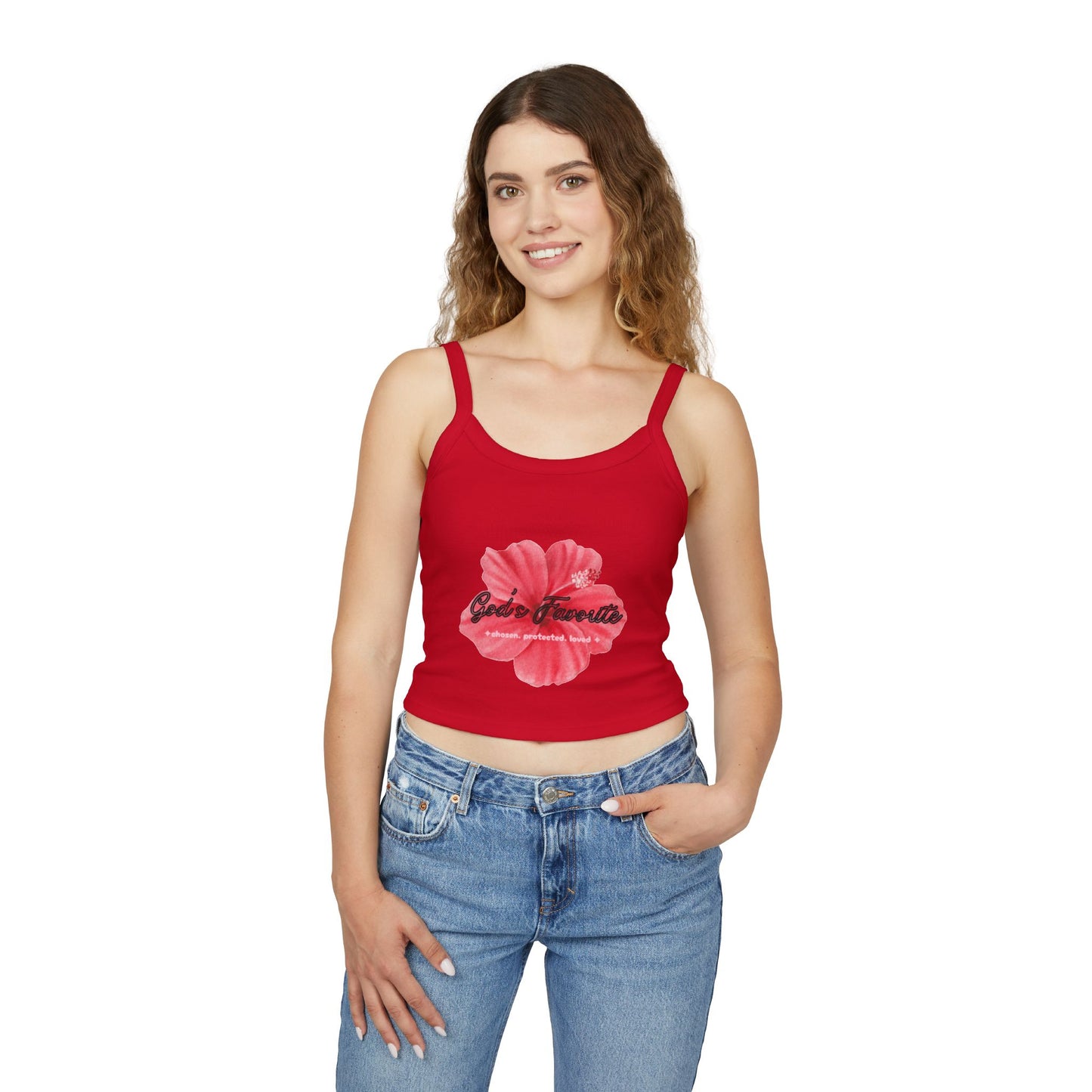 Hibiscus Floral Crop Tank