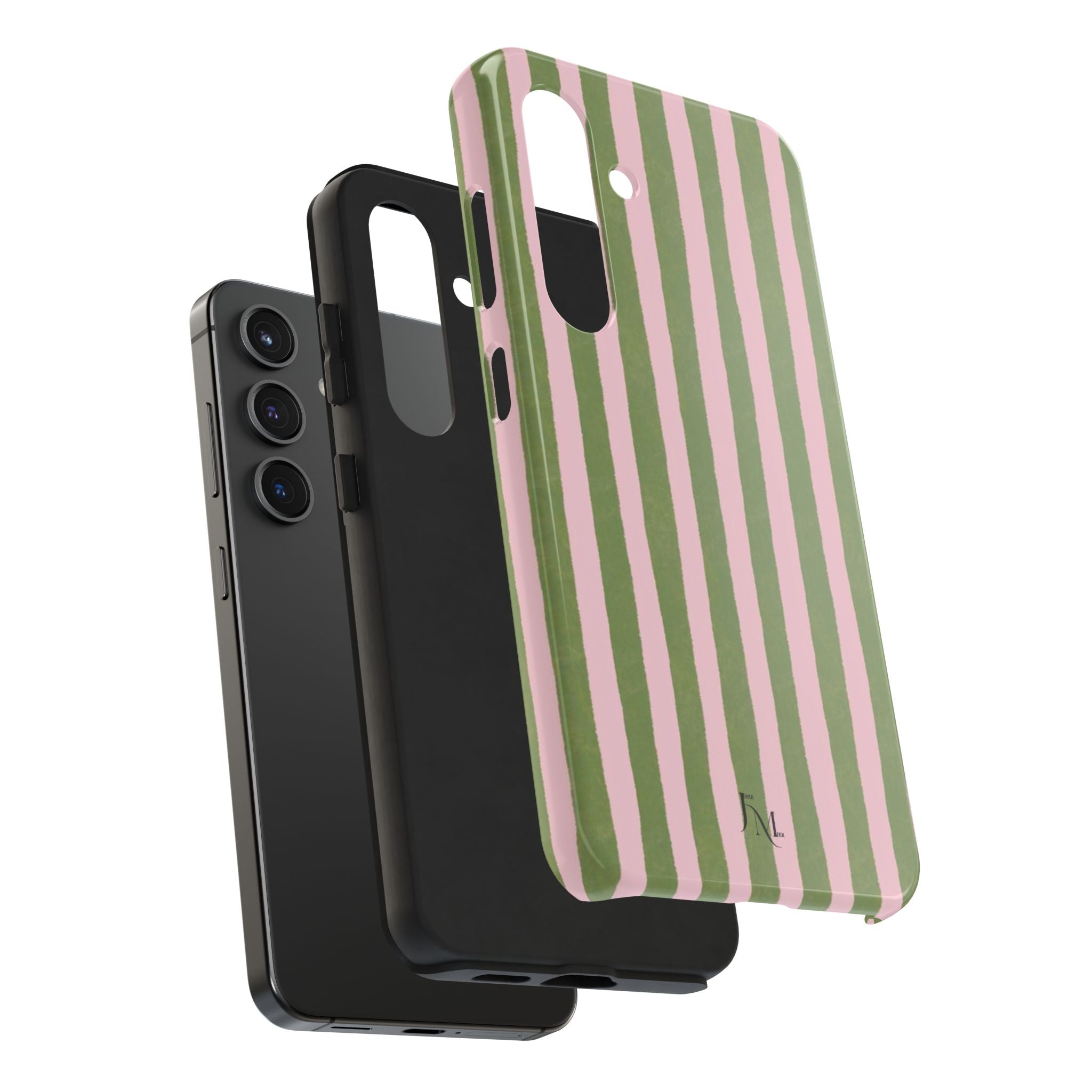 Striped Pink & Olive