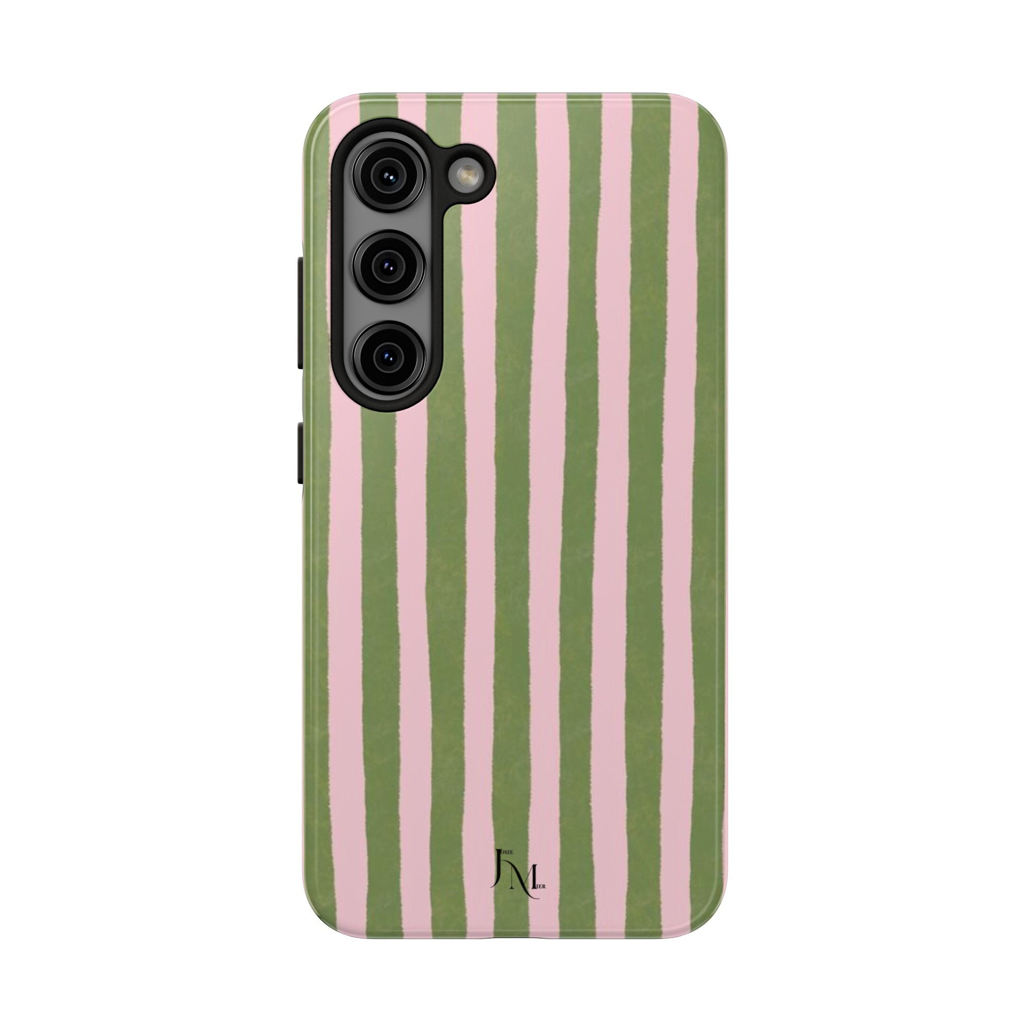 Striped Pink & Olive