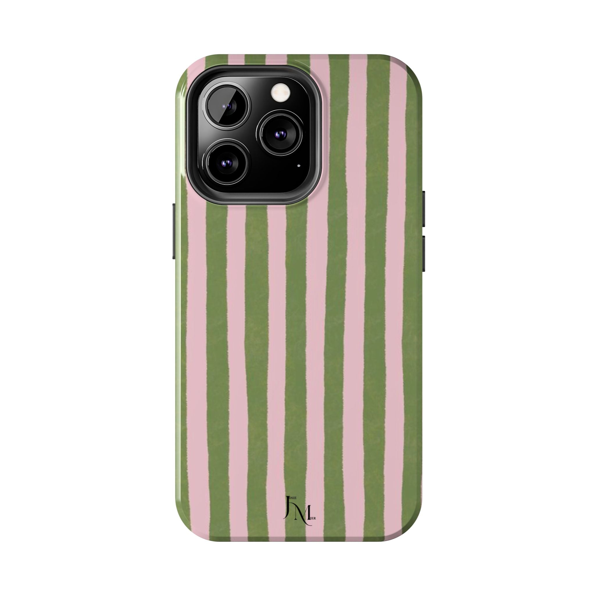 Striped Pink & Olive